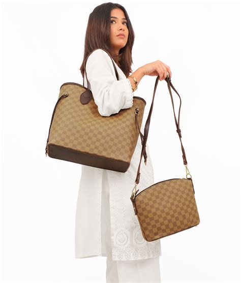 checkered neverfull